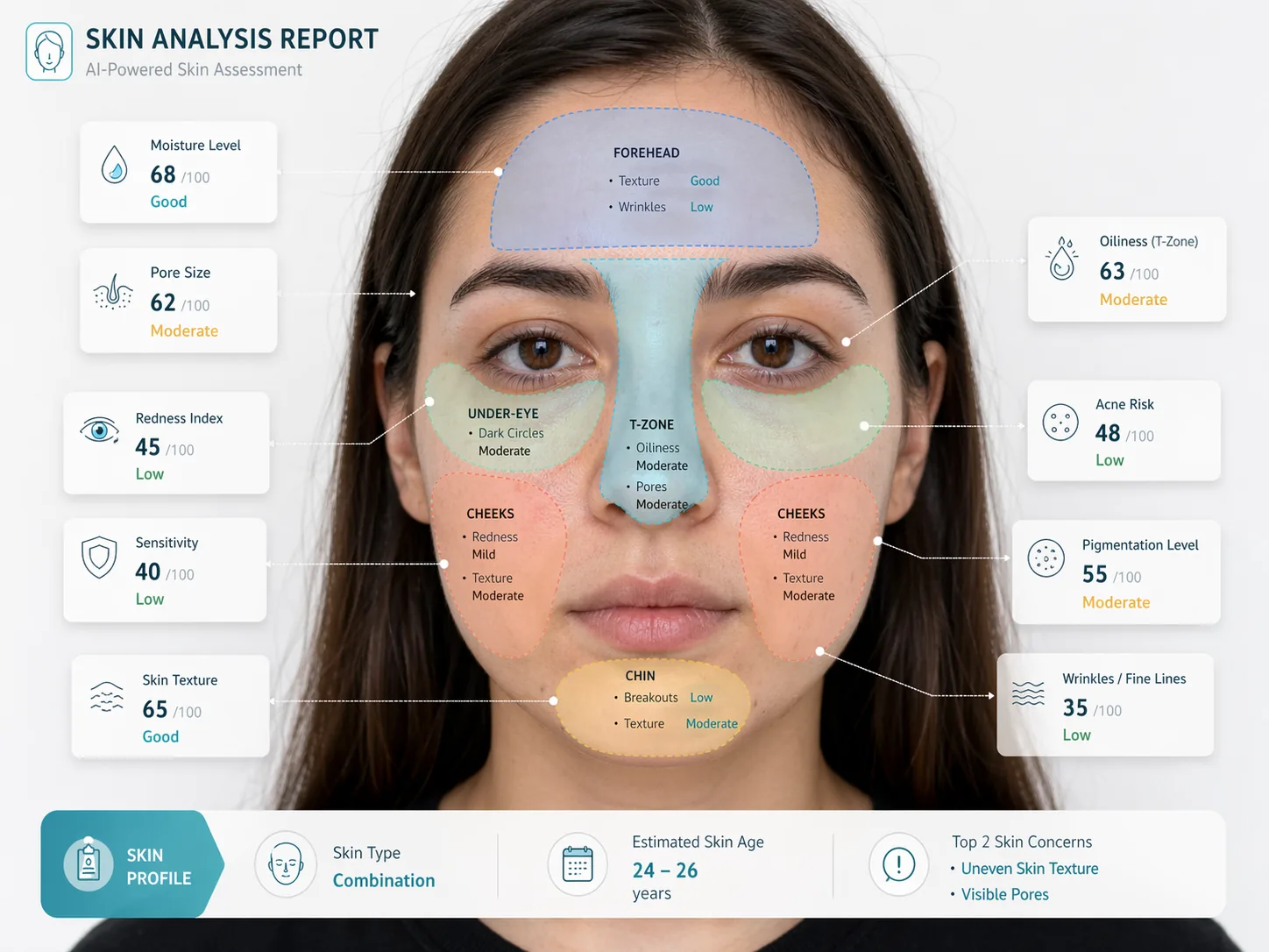 AI 피부 분석 리포트 샘플